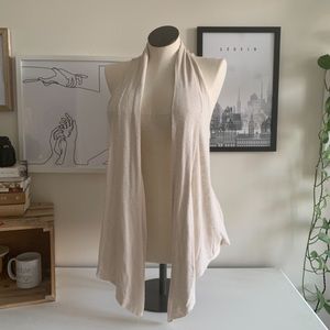 Soft lightweight beige Arden B top with back desig